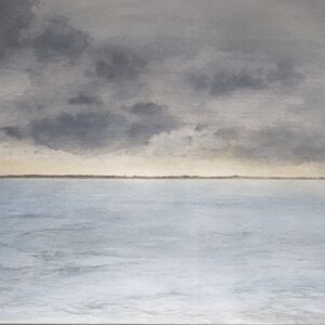 Baker Island by Sherman Groenke Original Watercolor Painting #eshopchicago